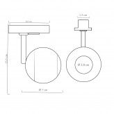 LED Tracklight 10W FENIX - Black - Single-phase rails - CRI+93