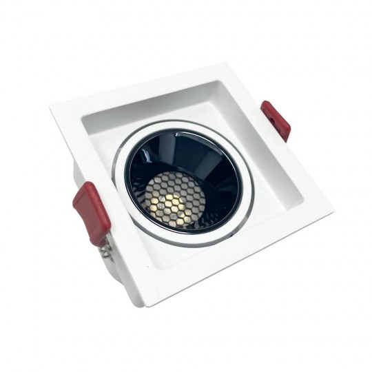 5W - 8W -12W LED Downlight Square White - Bridgelux Chip - UGR11- CCT- CRI+92