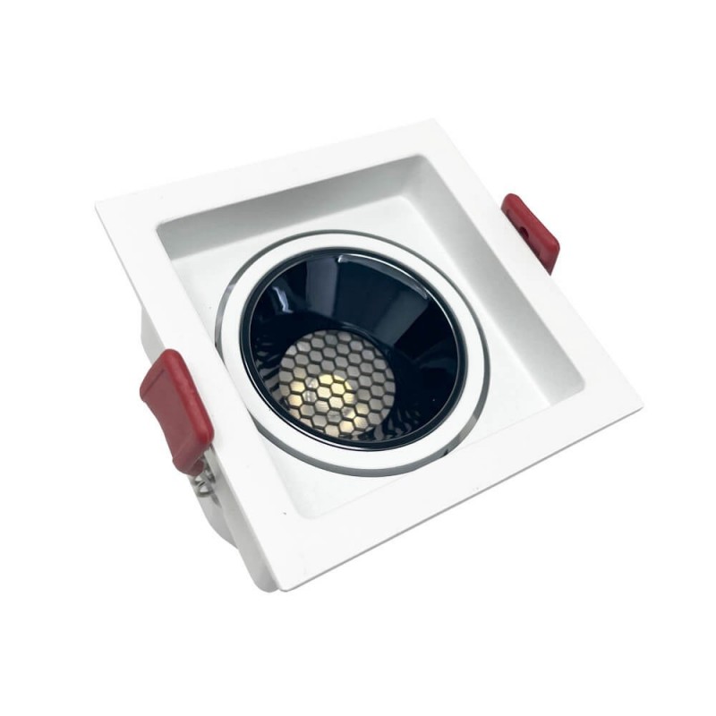 Encastrável LED 12W Quadrado Branco Bridgelux Chip - UGR11- CCT- CRI+92