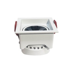 Empotrable LED 12W Cuadrado Blanco Bridgelux Chip - UGR11- CCT- CRI +92