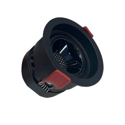 Empotrable LED 12W Negro Bridgelux Chip - UGR11- CCT- CRI +92