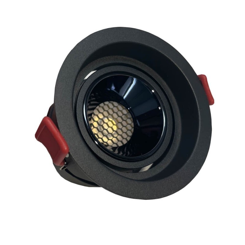 Empotrable LED 12W Negro Bridgelux Chip - UGR11- CCT- CRI +92