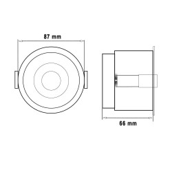 12W LED Downlight Black - Bridgelux Chip - UGR11- CCT- CRI+92