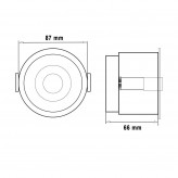 12W LED Downlight Black - Bridgelux Chip - UGR11- CCT- CRI+92