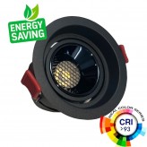 Empotrable LED 12W Negro Bridgelux Chip - UGR11- CCT- CRI +92