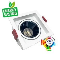 12W LED Downlight Square White - Bridgelux Chip - UGR11- CCT- CRI+92