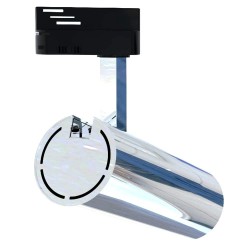 LED Tracklight  30W BERN Silver Chrome DIMMABLE  DOB DRIVERLESS  24º