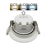 7W Downlight LED Rounnd  Gray Chrome - CCT