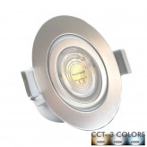 7W Downlight LED Rounnd  Gray Chrome - CCT