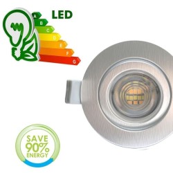 Empotrable LED 7W Circular - Dorado suave - Osram Chip  CCT