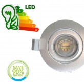 LED Strahler Downlight Schwenkbar Rund Grau gebürstet 7W - CCT