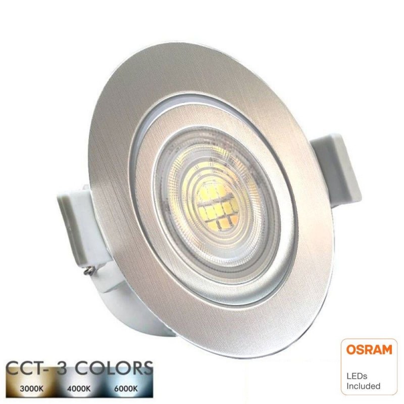 Empotrable LED 7W Circular - Dorado suave - Osram Chip  CCT