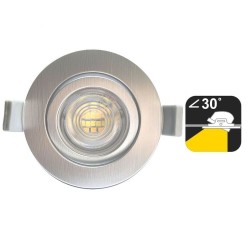 7W Downlight LED Rounnd  Gray Chrome - CCT