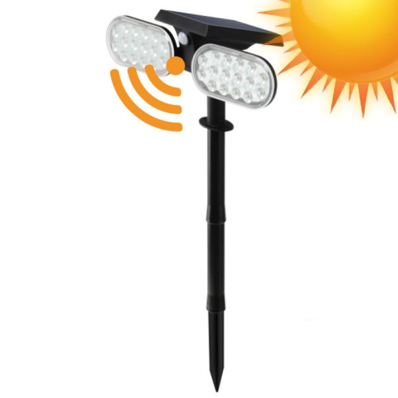 Solar garden light 4500K with motion sensor