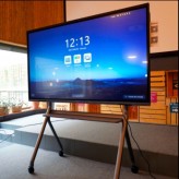 Floor stand for SYNETECH Interactive Touch Screen for screens 65" to 110"