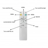 Ceiling LED fan RAINBOW - 18W CCT - IP20