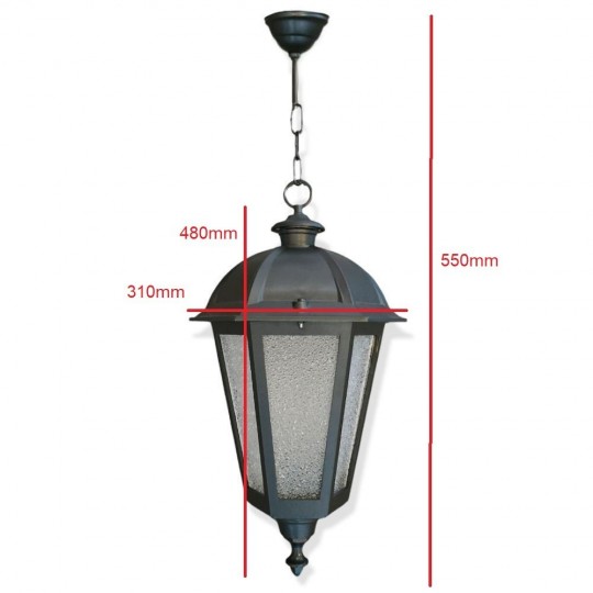 KING pendant Streetlamp for E27 LED Lamp - Aluminium