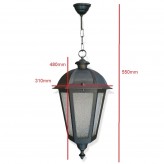 KING pendant Streetlamp for E27 LED Lamp - Aluminium