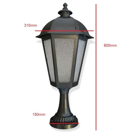 QUEEN on wall Streetlamp for E27 LED Lamp - Aluminium