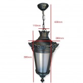 QUEEN Streetlamp for E27 LED Lamp with Arm - Aluminium