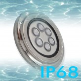 Projecteur LED Piscine - 18W - DC12V - IP68 - Acier inoxidable