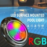 Projecteur LED Piscine RGB - 36W - DC12V - IP68 - Acier inoxidable