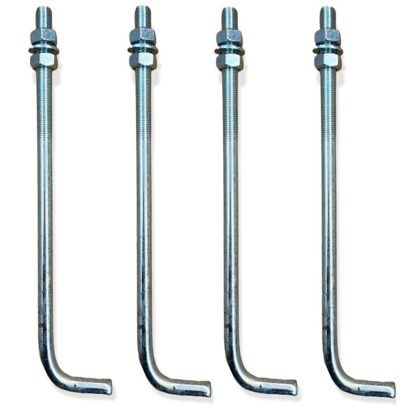 Floor Anchor Bolt for Column Street lamp - Zinc Plated Steel - 16mm