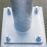 Bodenankerschraube für Säule - Verzinkter Stahl - 16 mm