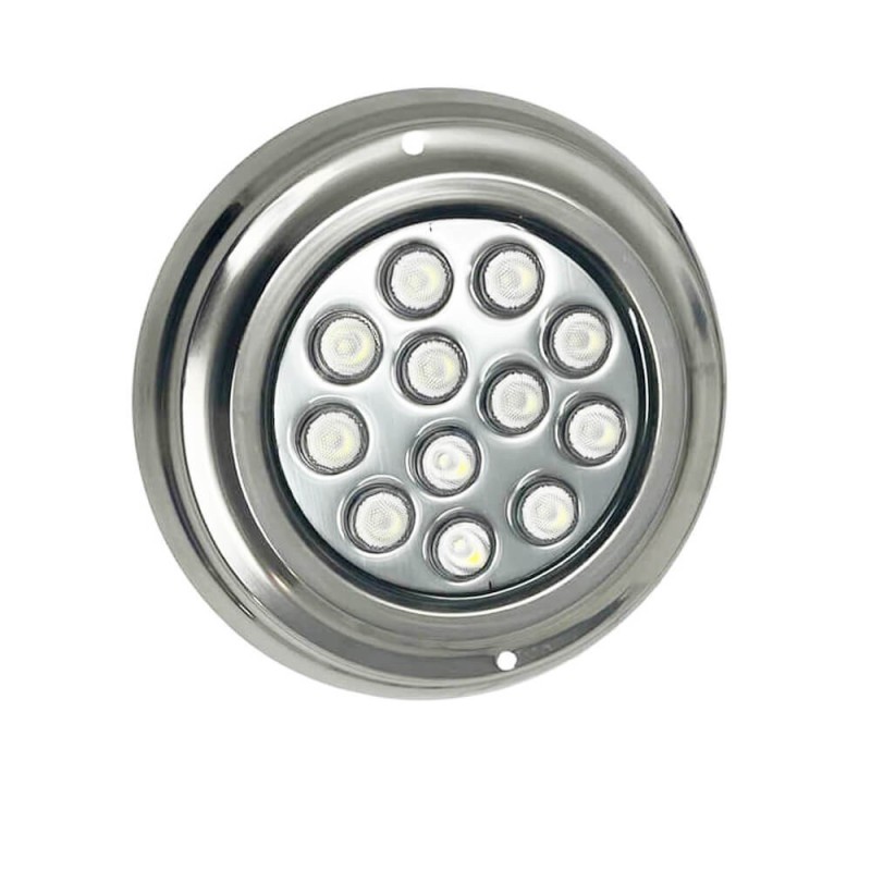 Foco Led Submersíveis - 36W - DC12V -  IP68 - Aço inoxidável