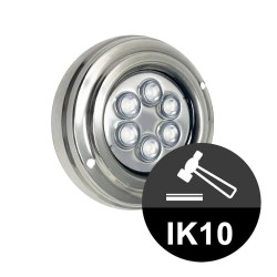 Foco Led Submersíveis - 18W - DC12V -  IP68 - Aço inoxidável