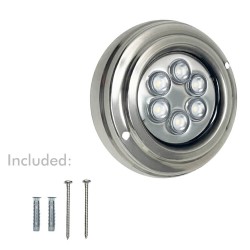 Foco Led Submersíveis - 18W - DC12V -  IP68 - Aço inoxidável