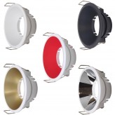 Anneau d'encastrement rond fixe pour LED GU10 MR16