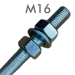 Floor Anchor Bolt for Column Street lamp - Zinc Plated Steel - 16mm