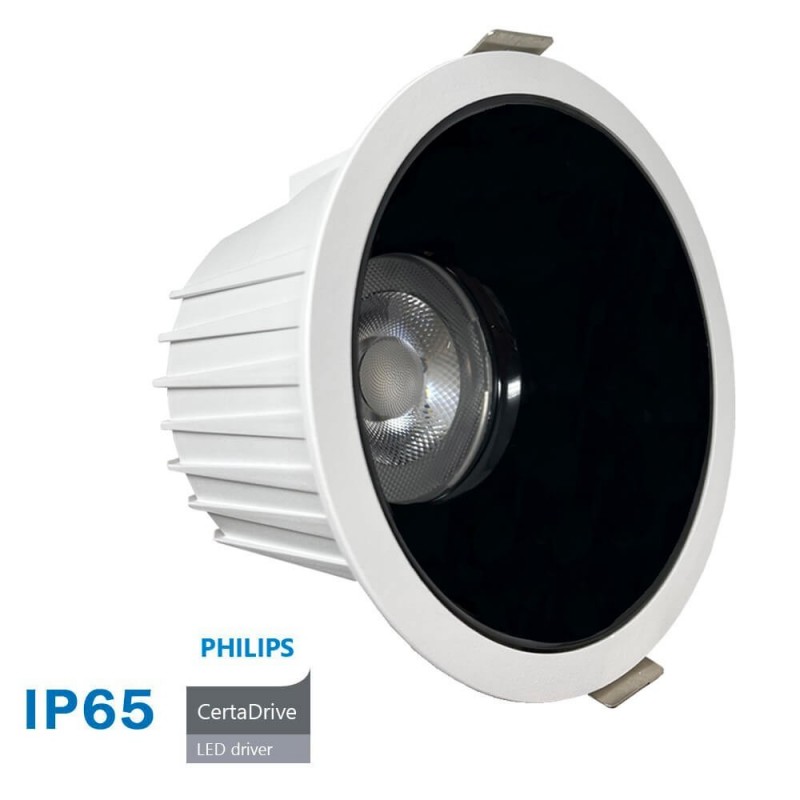 Downlight LED 40W Circulaire- Philips CertaDrive - CCT - UGR13 - IP65