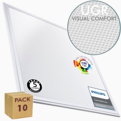 PACK 10 Painel LED 60x60  44W - Philips CertaDrive - CRI+92