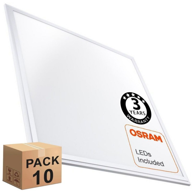 PACK 10 LED Panel 60x60 48W - OSRAM CHIP DURIS E 2835