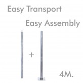 Columna URBAN Galvanizada -  3 metros  - 4 metros