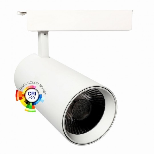 Foco LED 30W VAASA Branco Calha Monofásico CRI +85 CCT