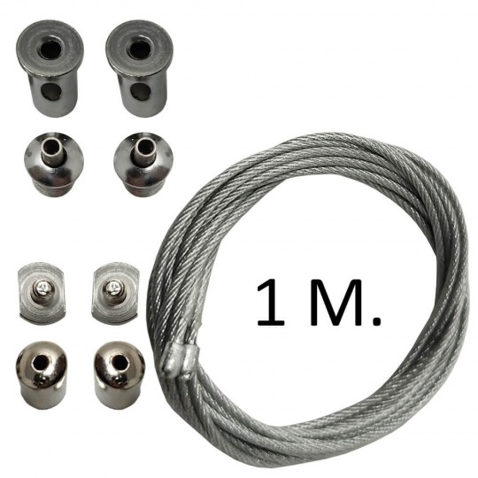 Kit de Suspension pour Rail de Suspension - 1 mètre