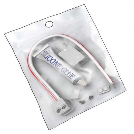 KIT Silikonkleber für LED-Streifen + Stecker + Abdeckung + Endkappe - IP65