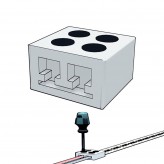 Connecteur à visser pour rubans LED SMD - 10mm - IP20