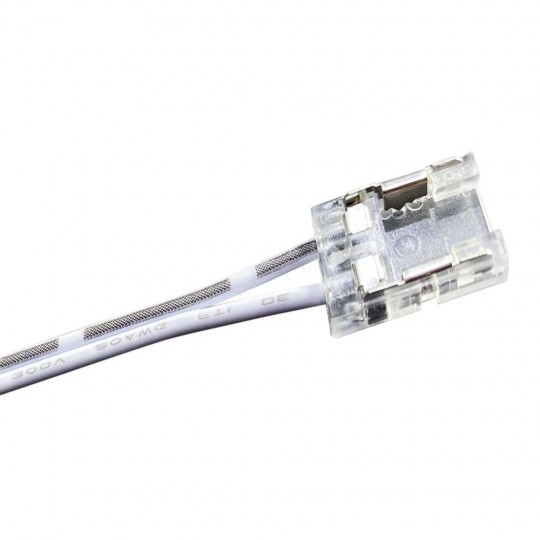 Connecteur transparent pour rubans LED COB + SMD  - 10mm - IP20