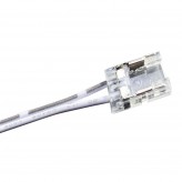 Transparent connector for COB + SMD LED strips - 10mm - IP20