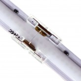 Conector de união transparente para tiras de LED - COB + SMD - 10mm - IP20