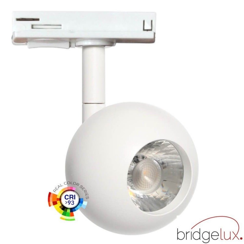 Spot LED 10W FENIX - Blanc - Rail Monophasé - CRI+93