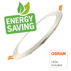 20W LED Circular Downlight Slim - Stainless Steel - CCT- OSRAM CHIP DURIS E 2835