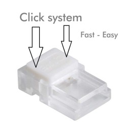 Conector para fitas LED COB + SMD  - 8mm - IP20