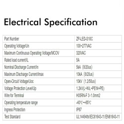 Surge Protector of up to 10Kv - Series mounting