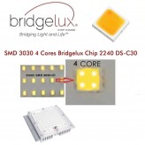 Optisches LED Modul 40W Bridgelux + Stahlplatte