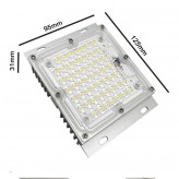 Module Optique de Luminaire de Rue LED 40W  Bridgelux + Plaque en acier